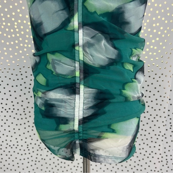 DKNY Mesh Abstract Long Sleeve Top - Picture 6 of 12